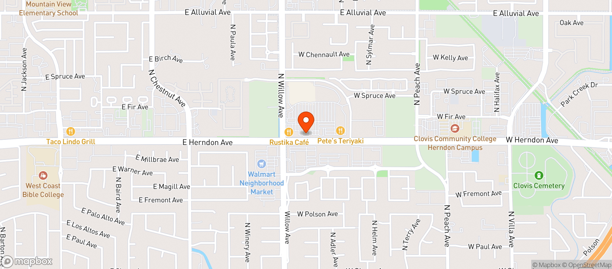 Map showing Gnc - 8195 - Clovis Commons