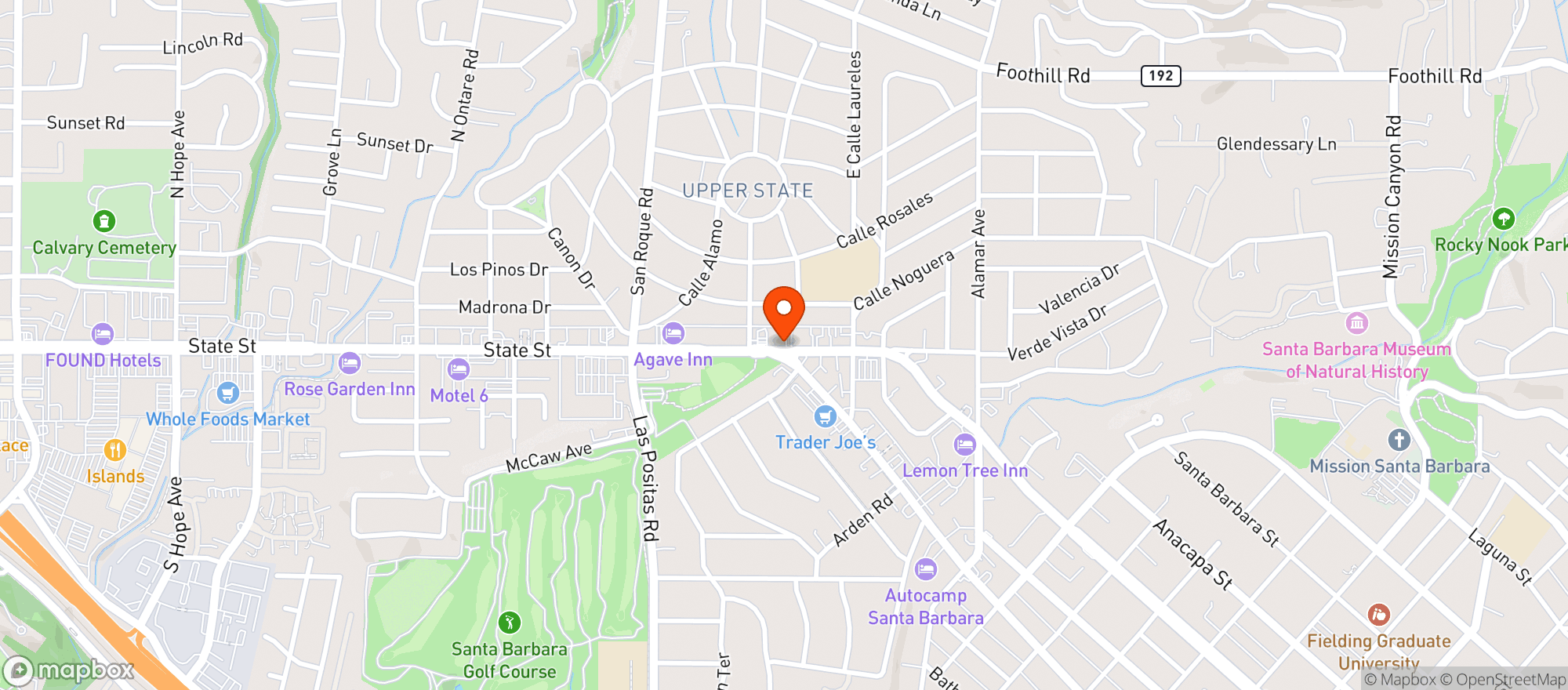 Map showing BevMo