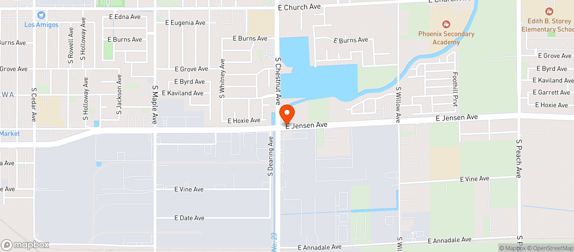 Map showing Raymons Mini Mart