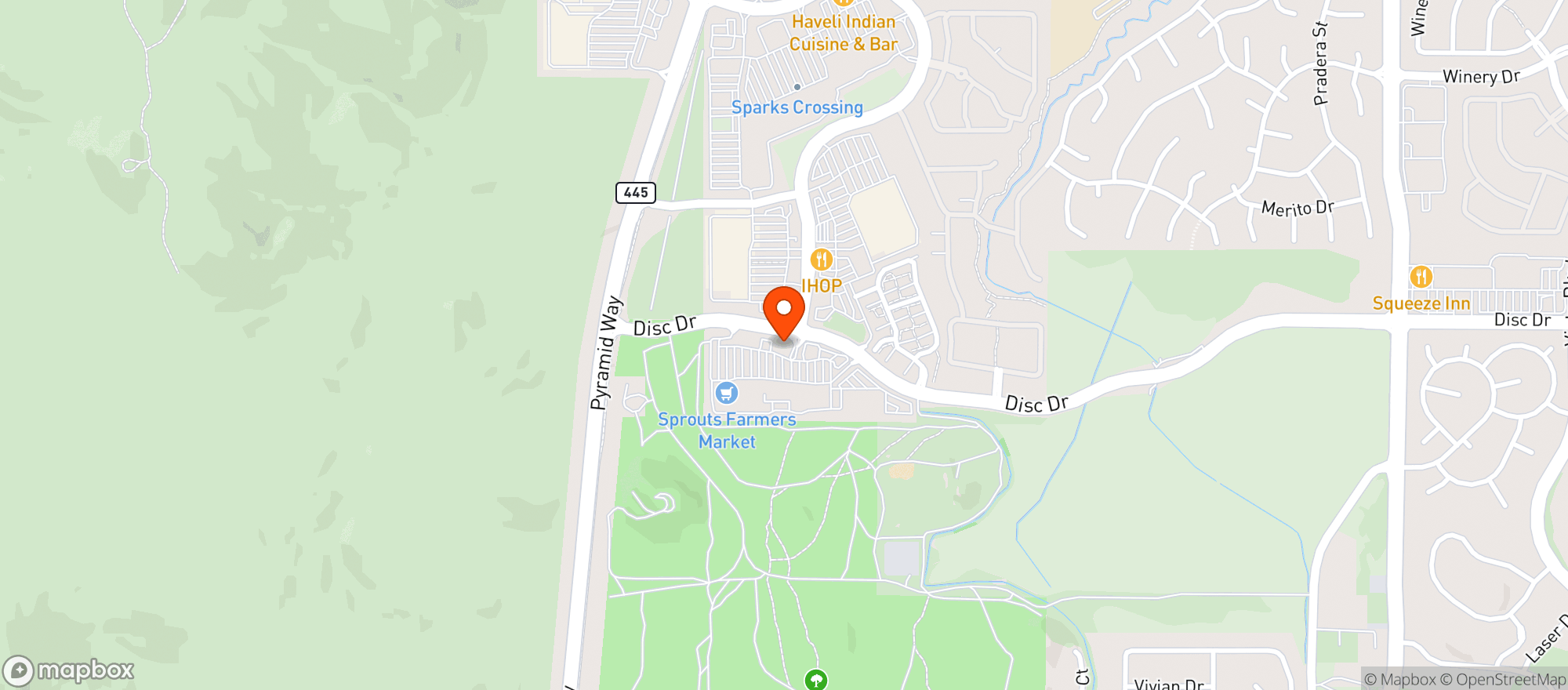 Map showing Gnc