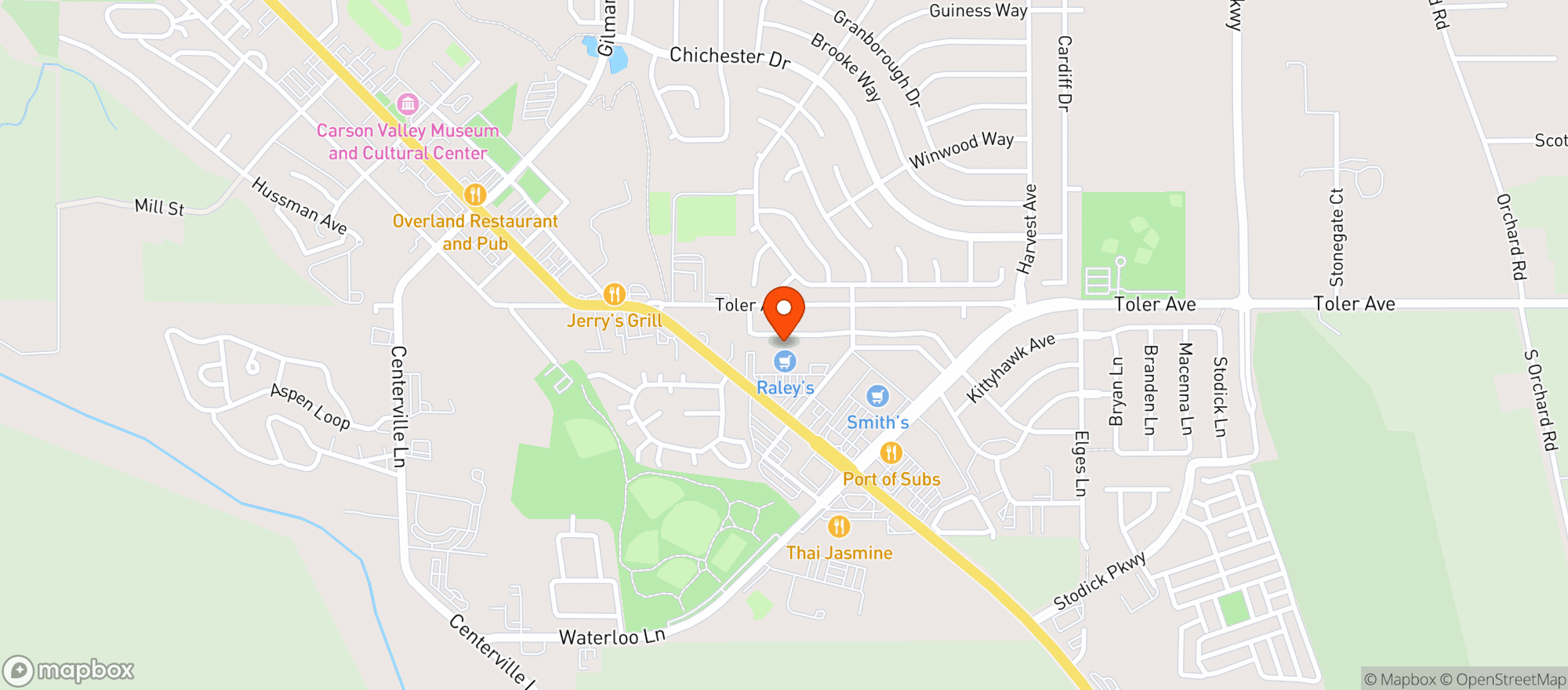 Map showing Raleys (Gardnerville) - 002500109