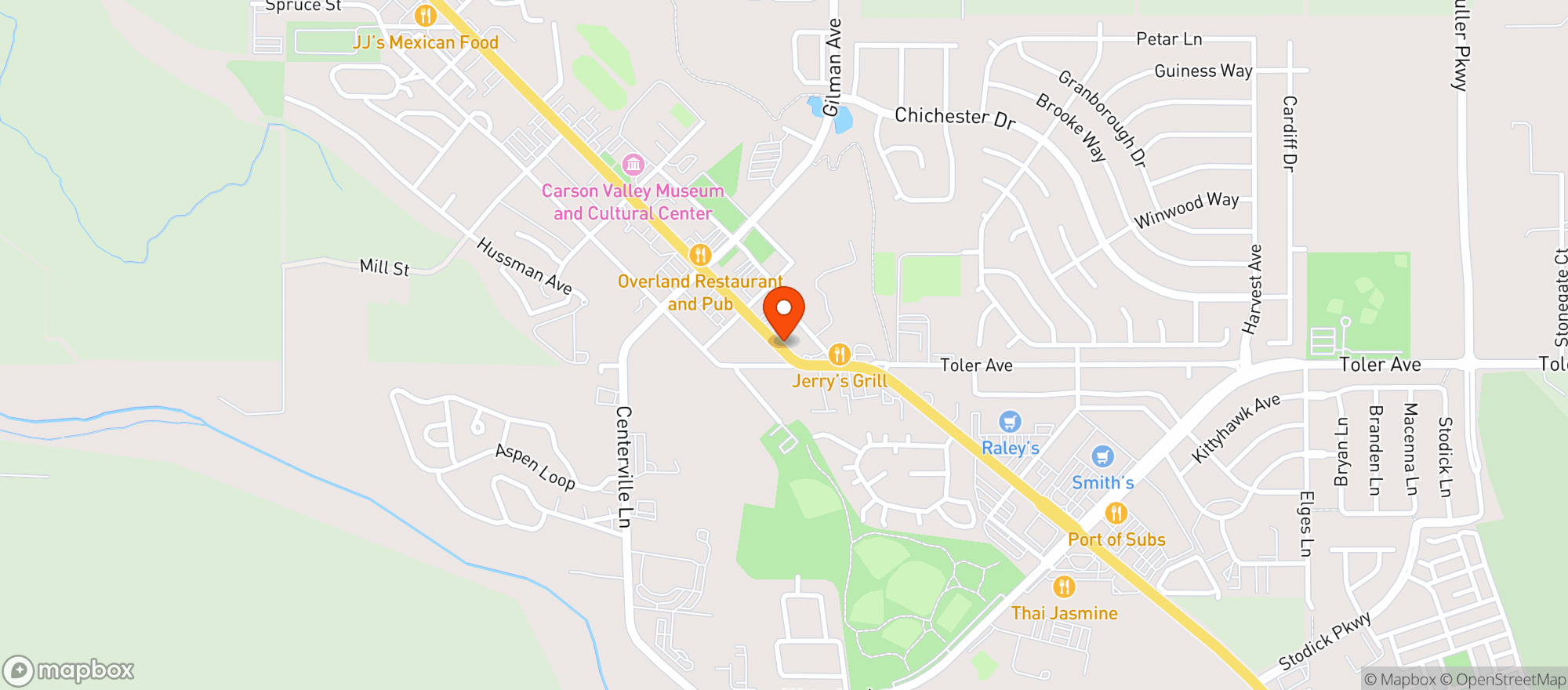 Map showing Smiths Food & Drug (706) - 00389 - Gardnerville