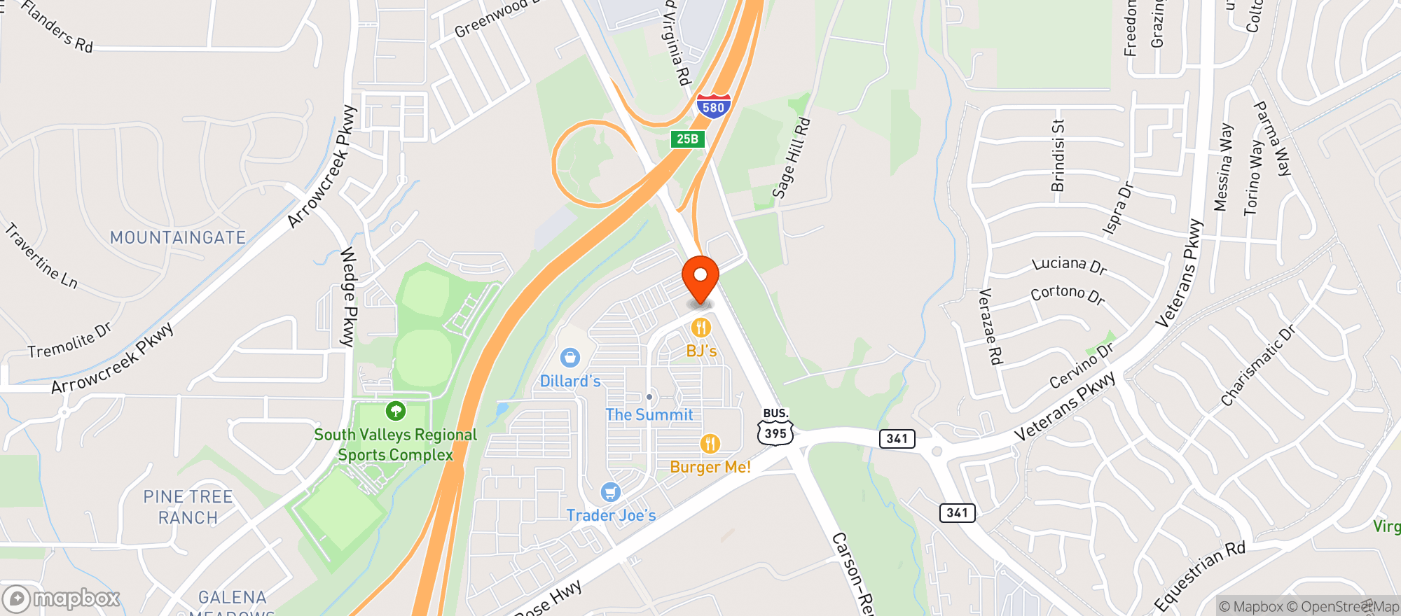Map showing Miguels Mexican Food 2