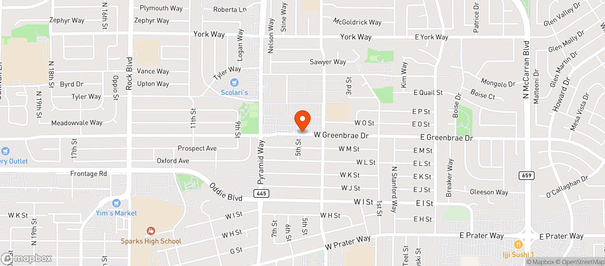 Map showing Jg Town Liquor