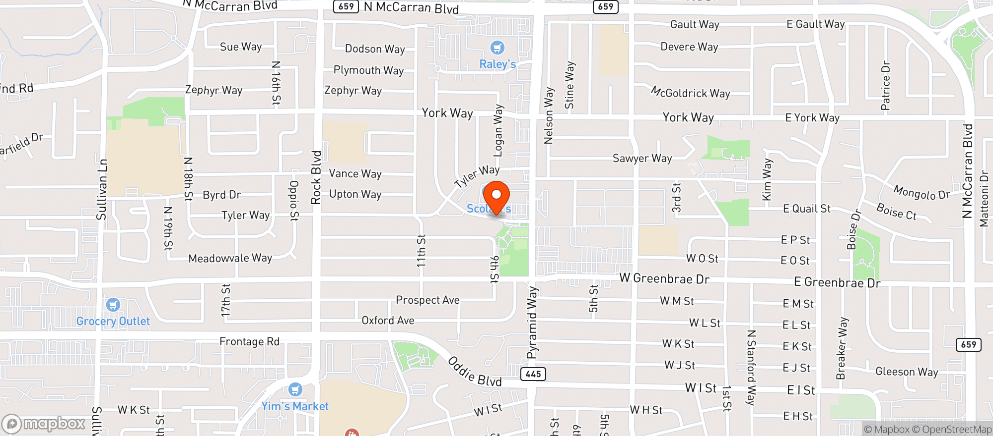 Map showing Jj Sports & Spirits