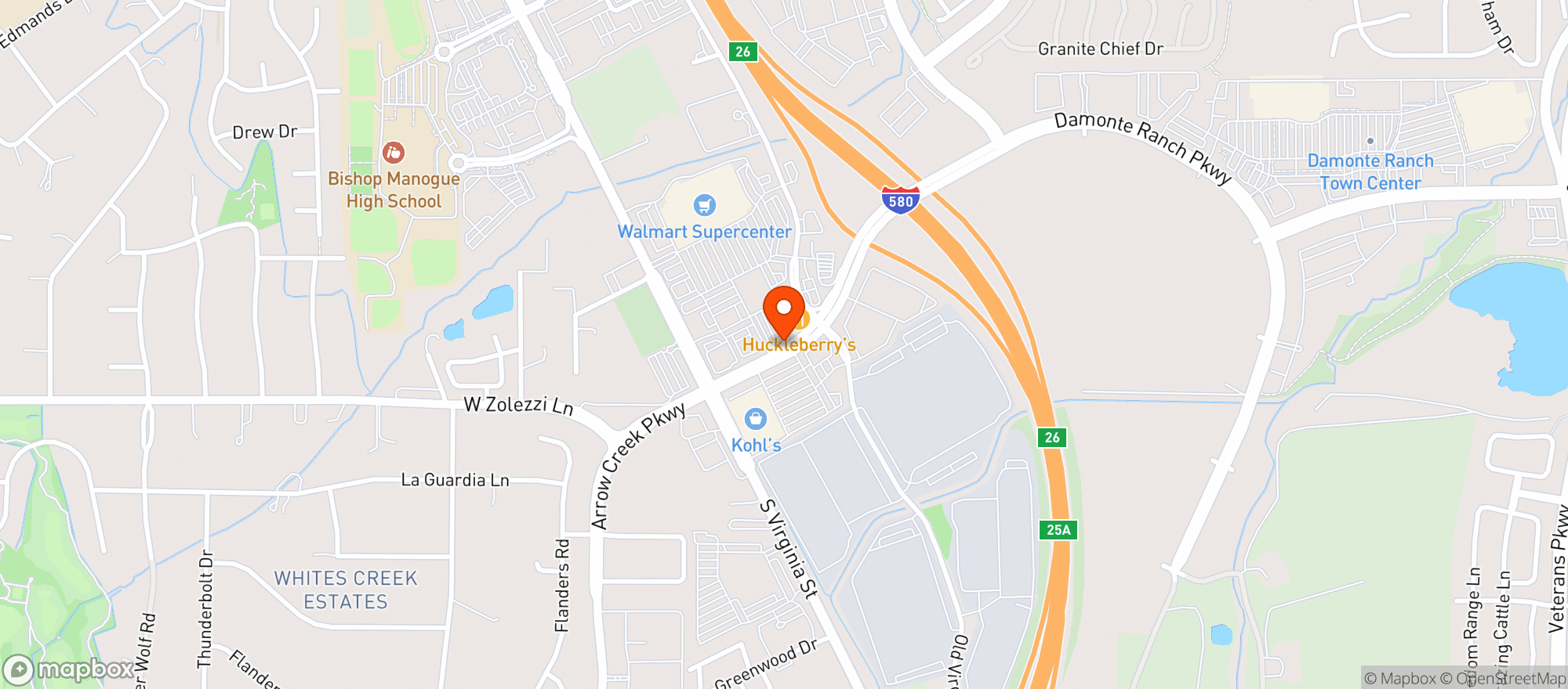 Map showing Walmart Supercenter