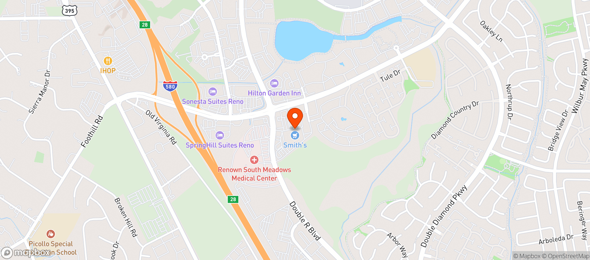 Map showing Smiths Food & Drug Center