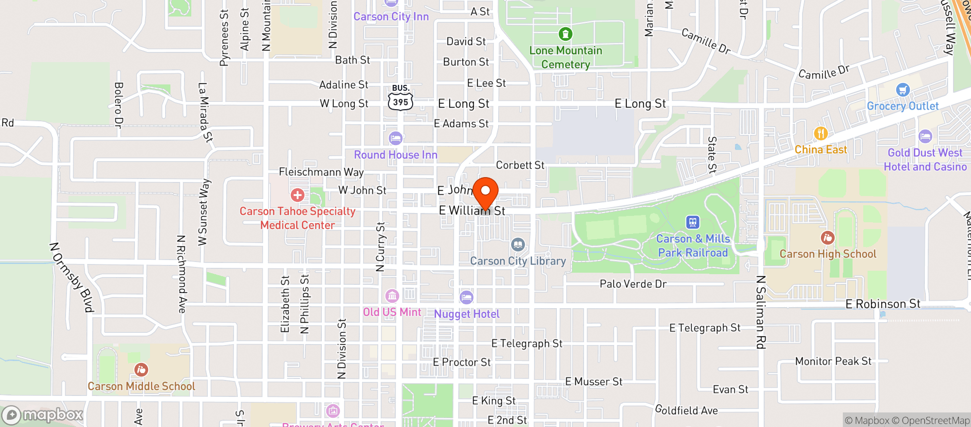 Map showing Smiths Food & Drug Center