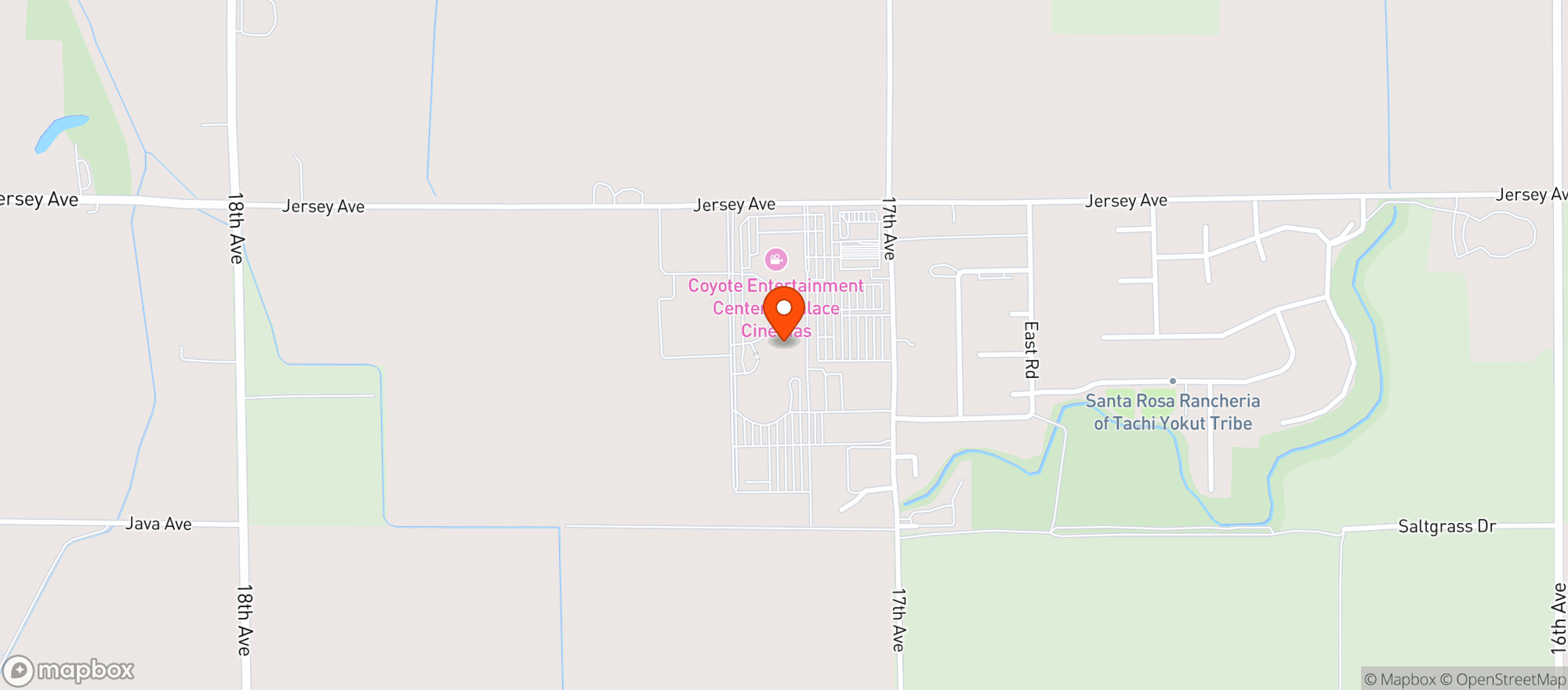 Map showing Indian Gaming Association