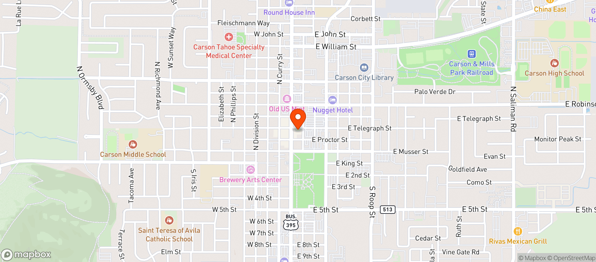 Map showing Blue Bull The