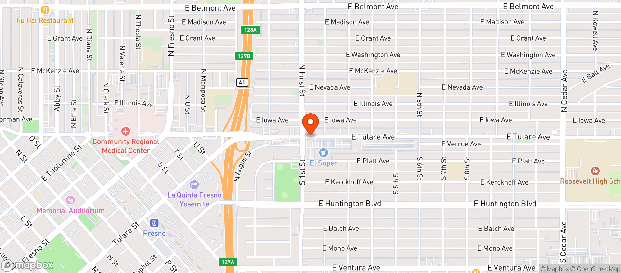 Map showing Quick Pick Mini Mart