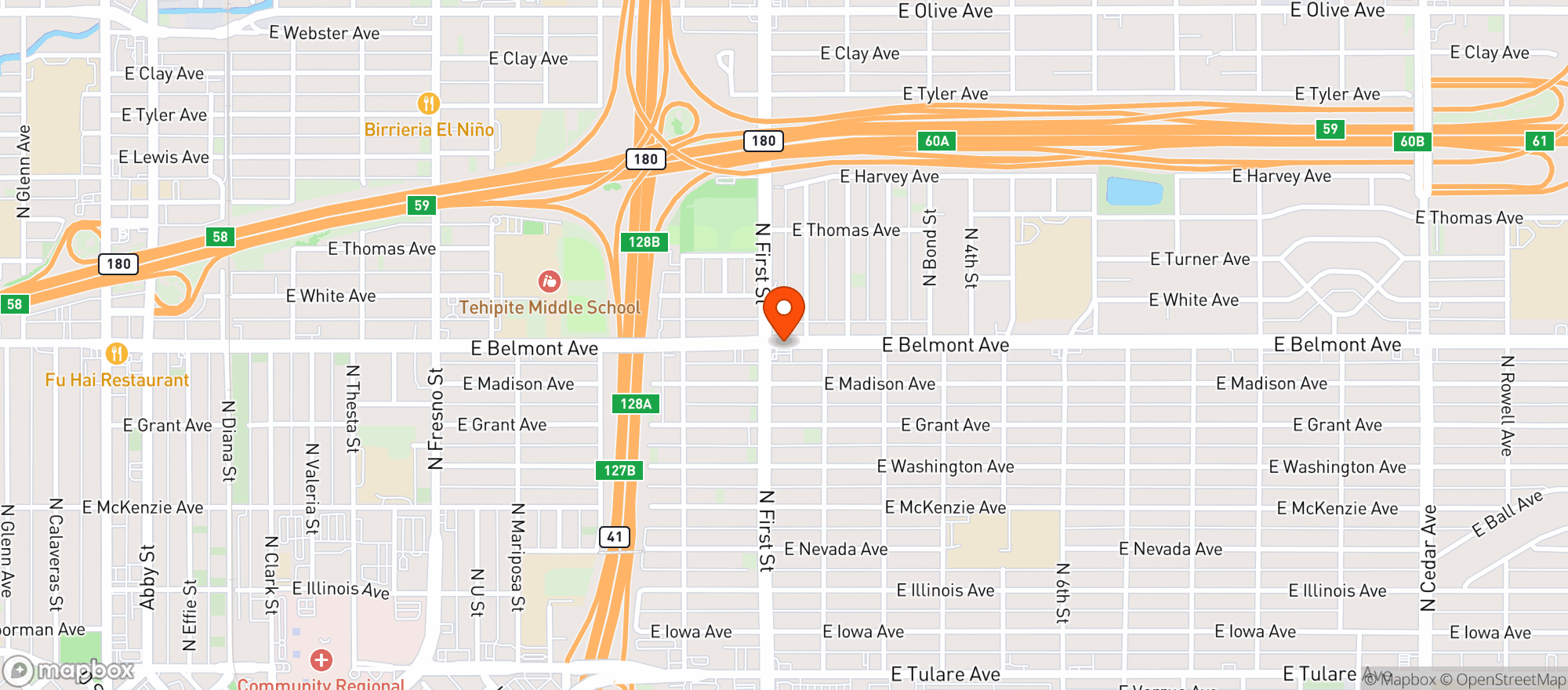 Map showing Valero