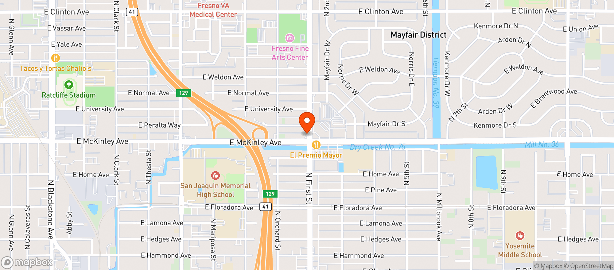 Map showing Stop N Shop