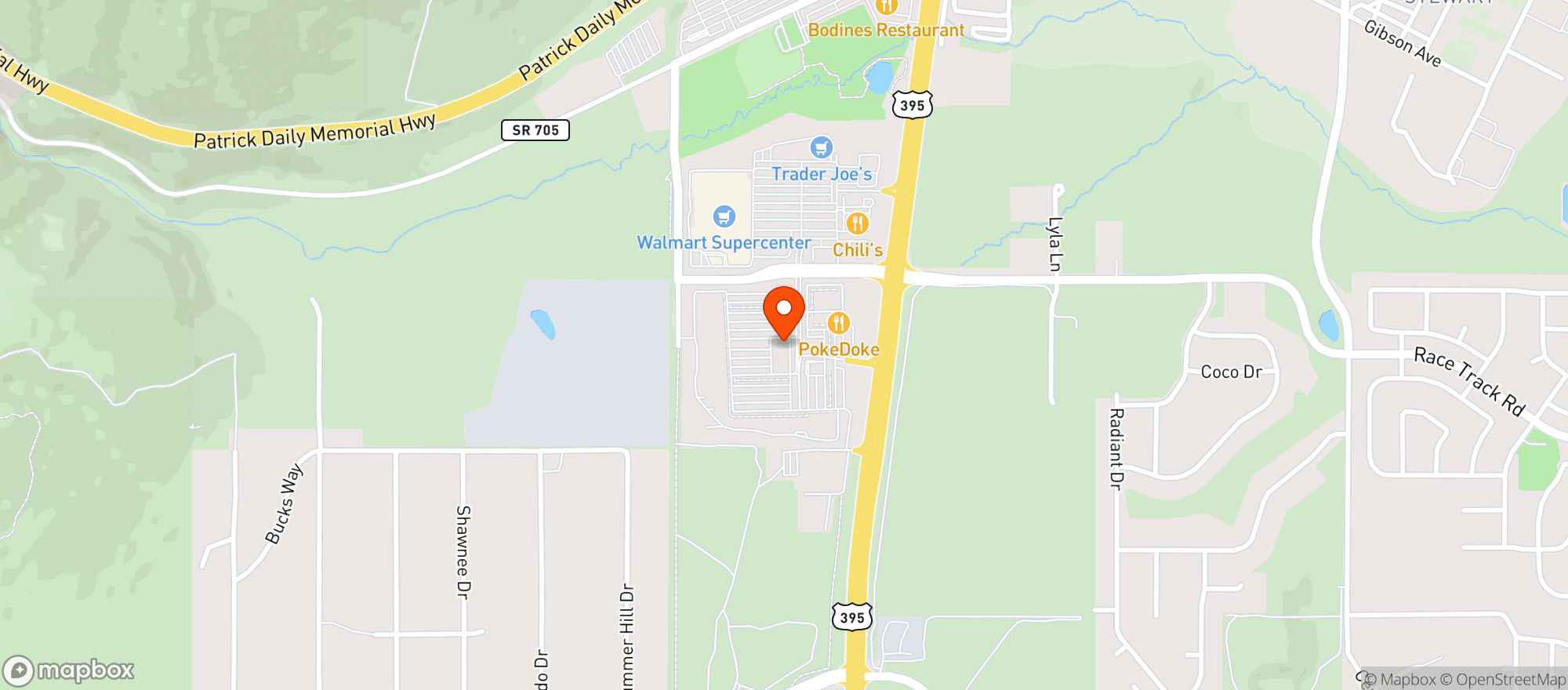 Map showing Gnc