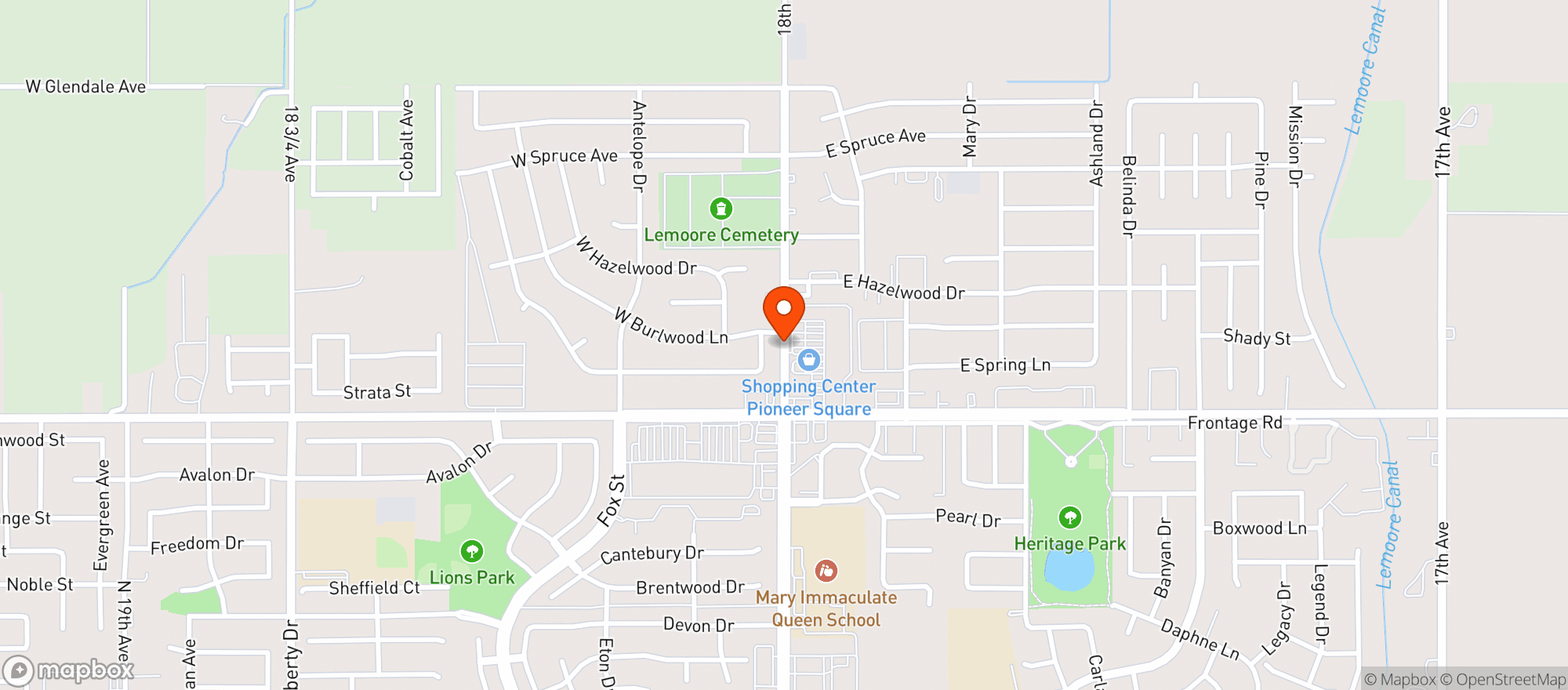 Map showing Grocery Outlet Bargain Market