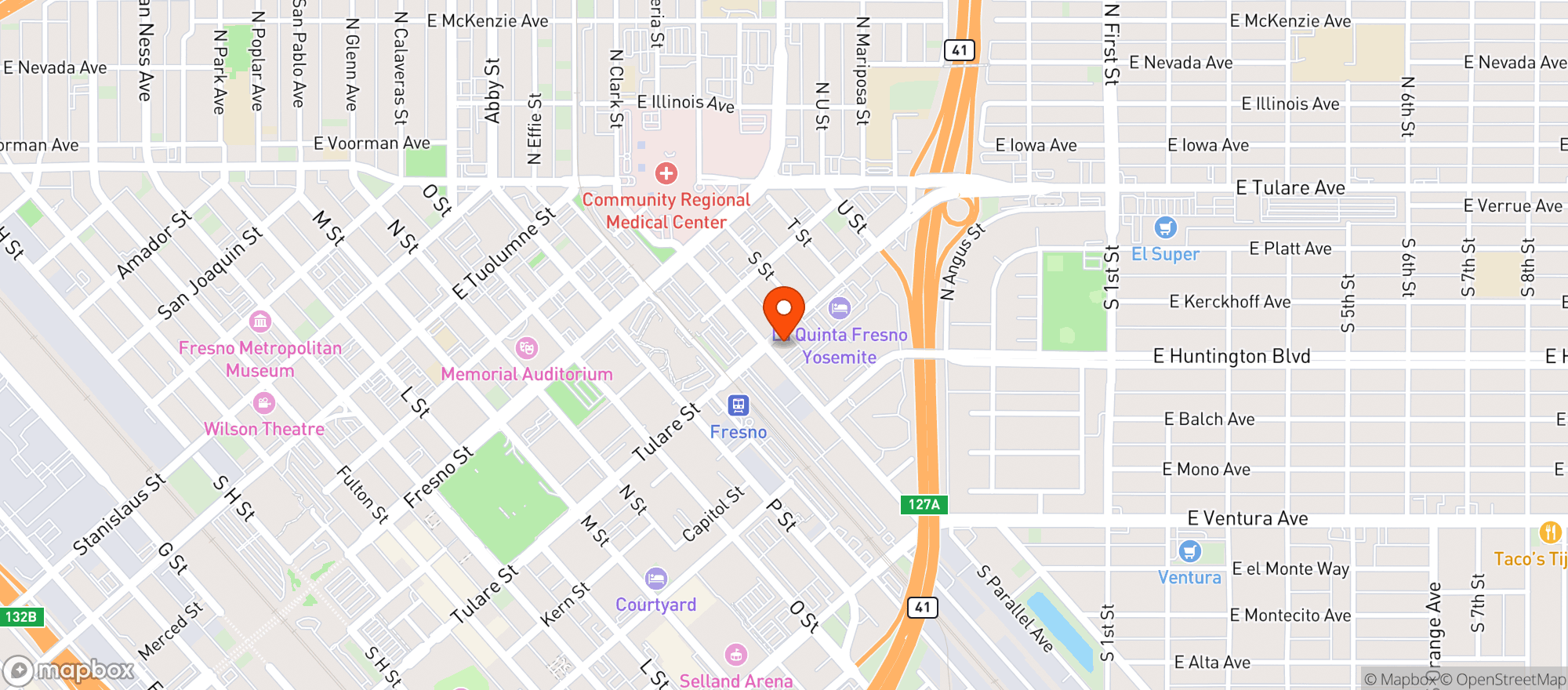 Map showing Grocery Outlet #258