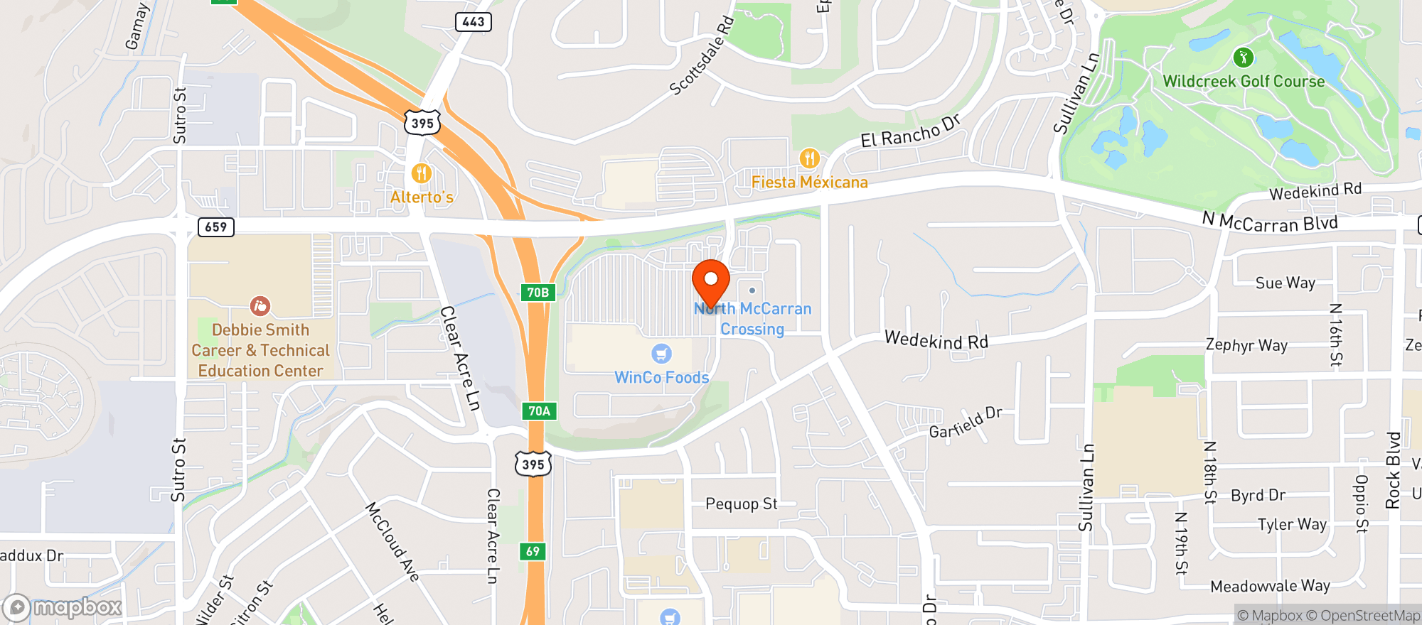 Map showing Gnc