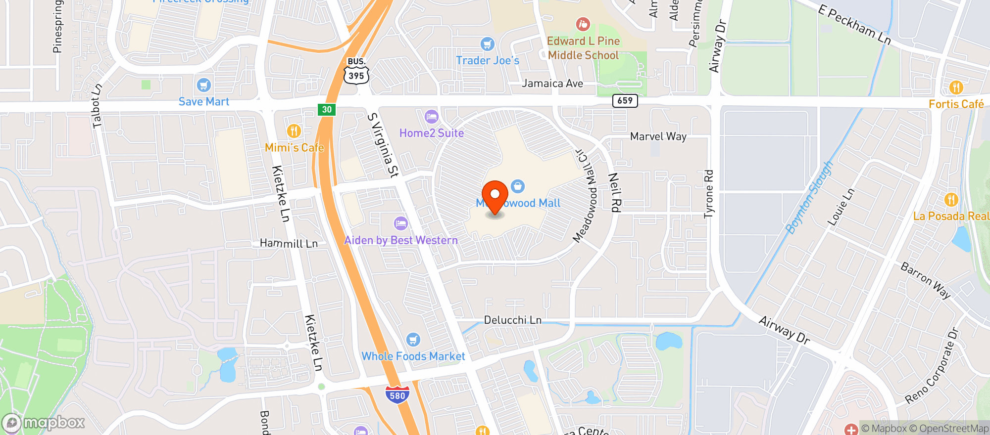 Map showing Gnc