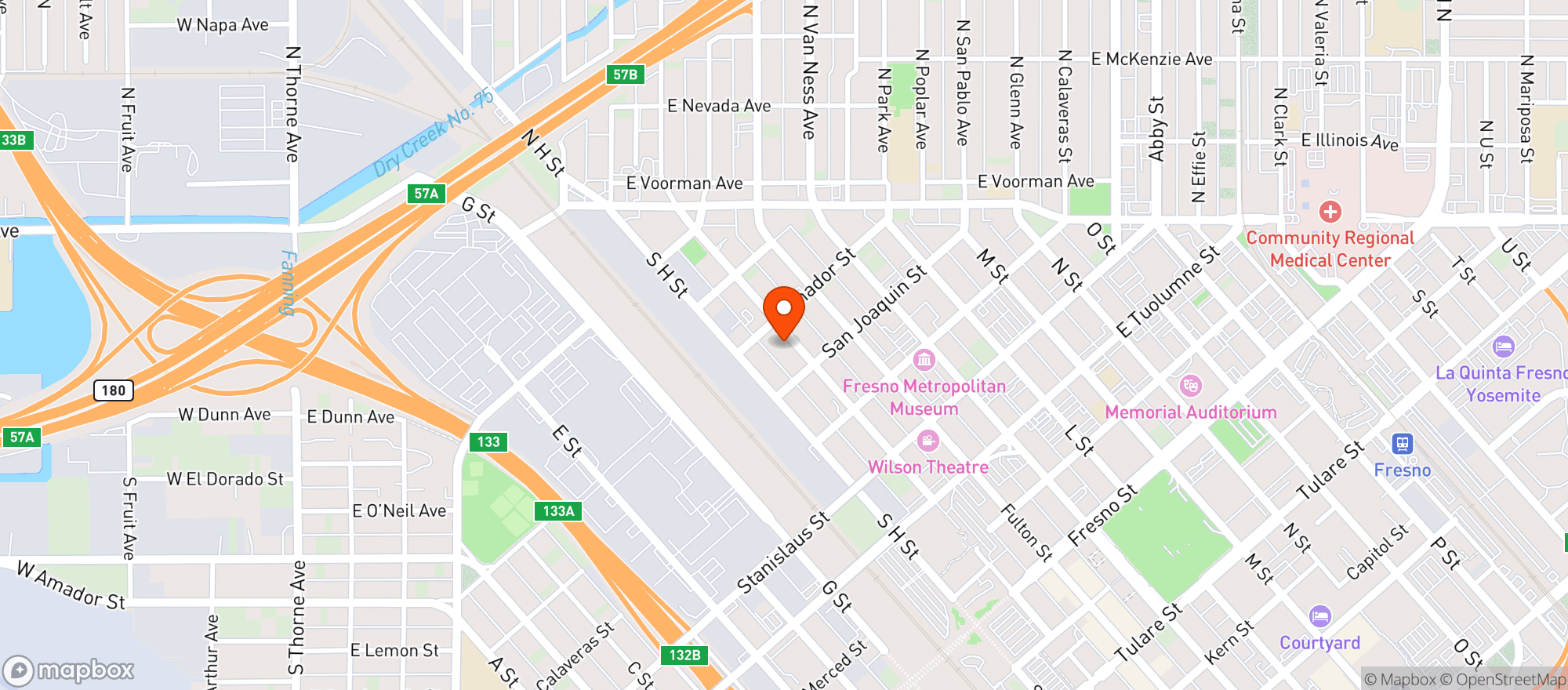 Map showing South Of Shaw Beer Company