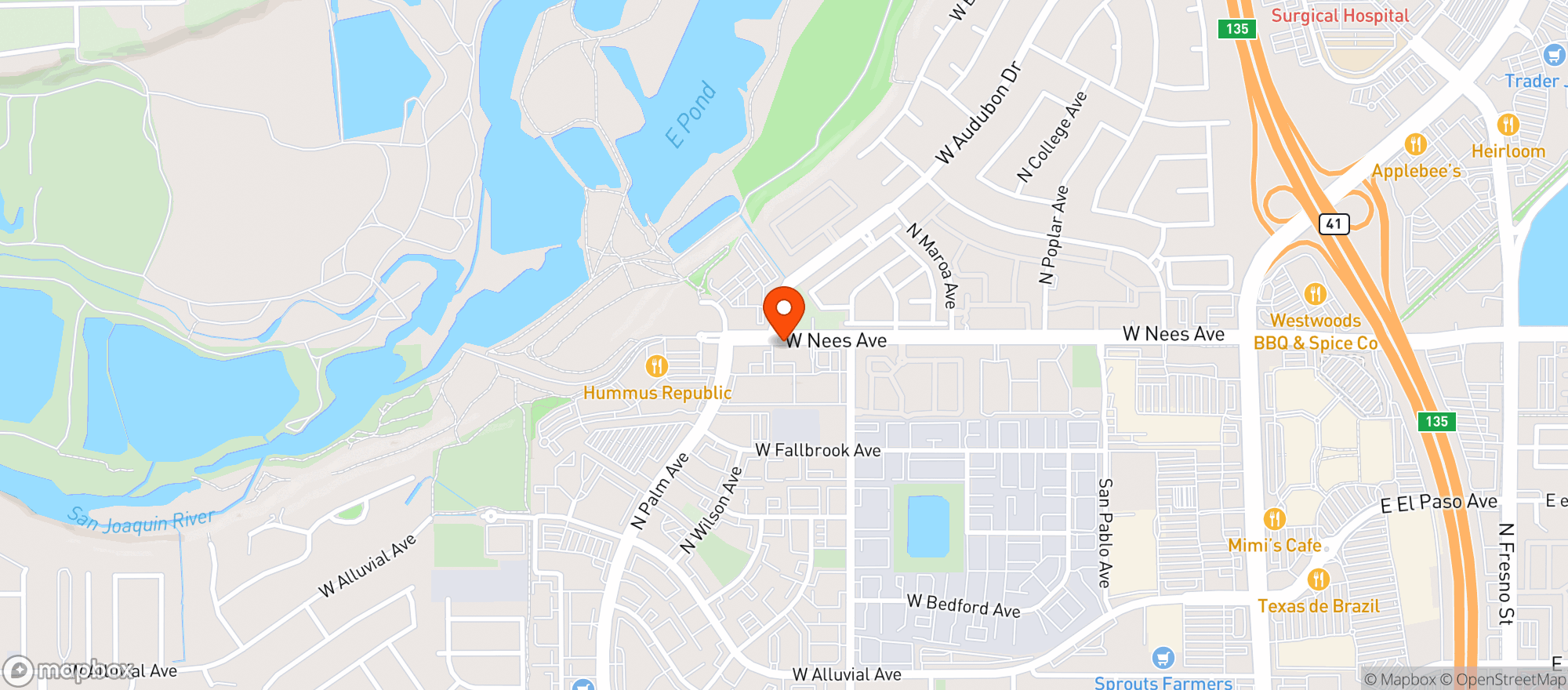 Map showing Palm Bluff Liquor