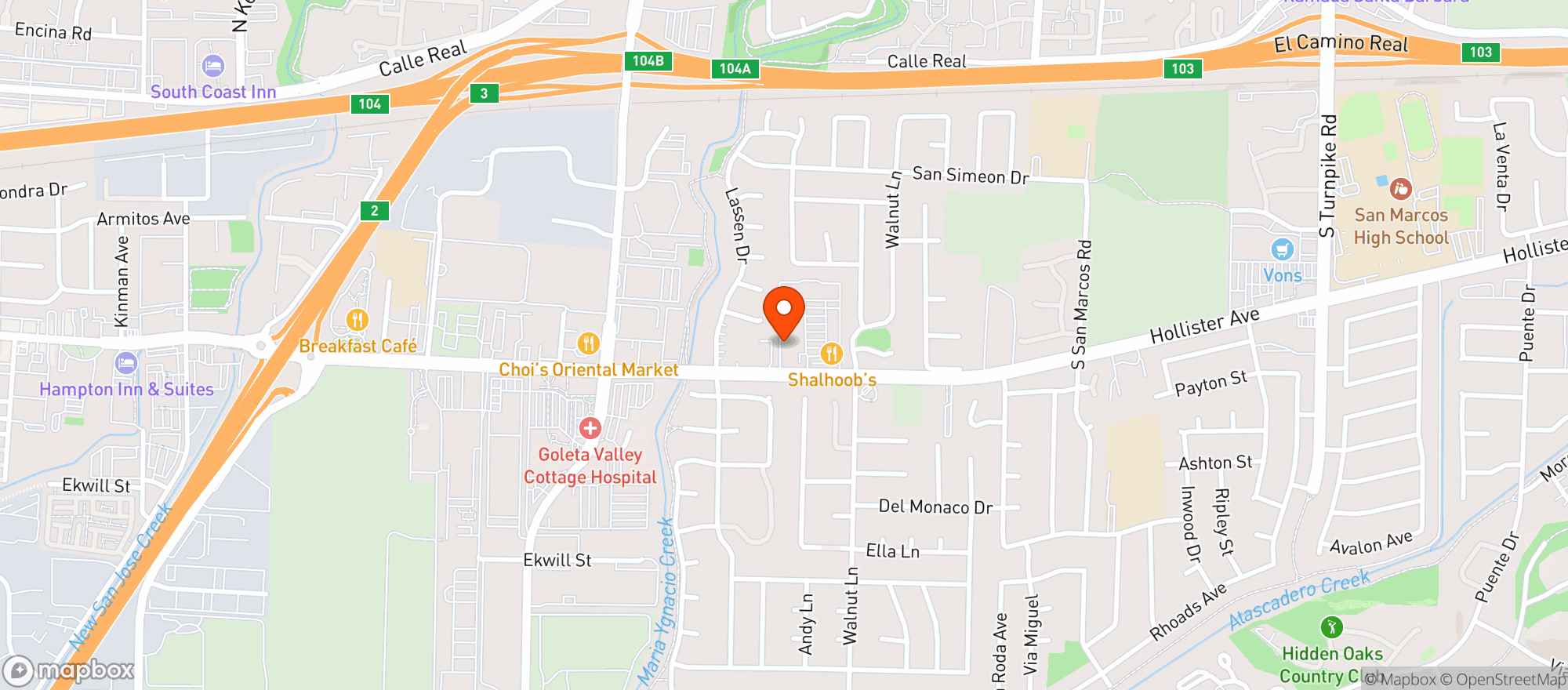 Map showing Ralphs