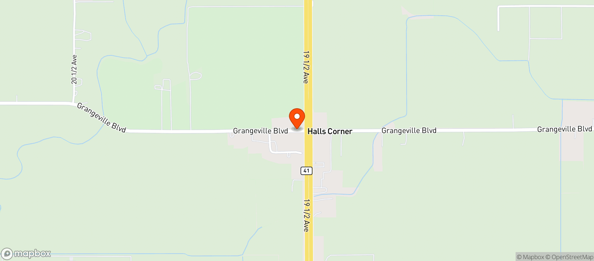 Map showing Kwik Break Deli & Grill