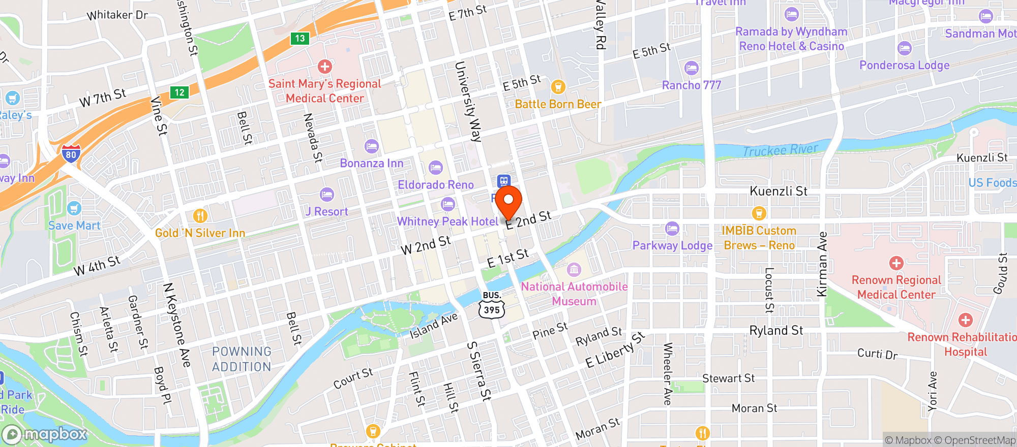 Map showing Lucky Go Fer Market