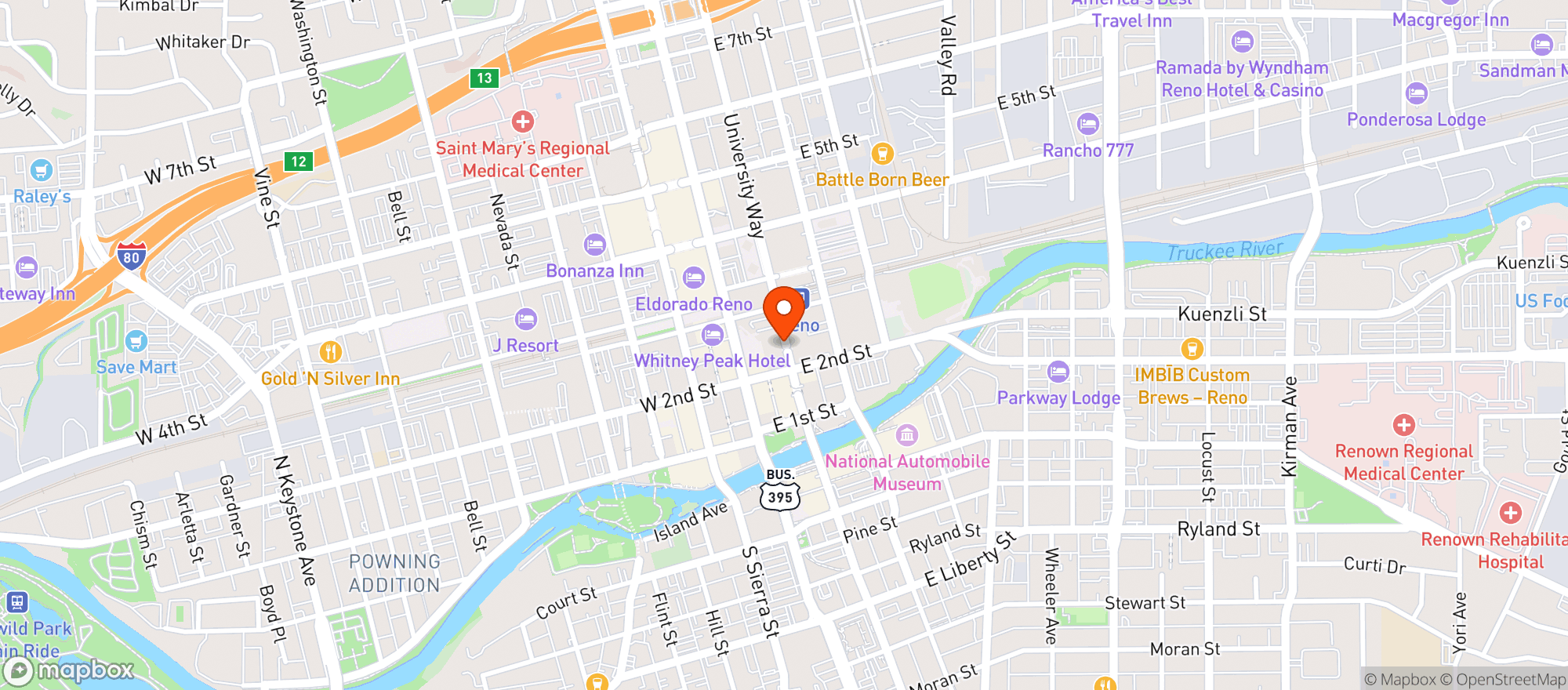 Map showing The Mint