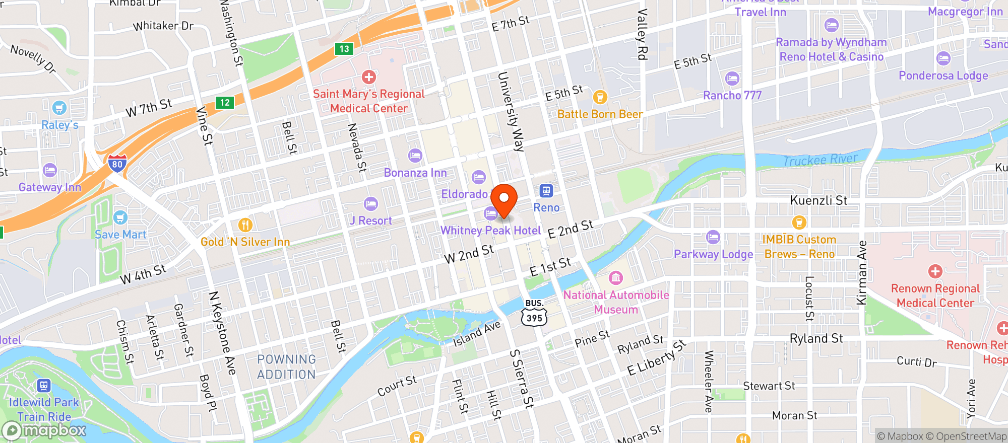 Map showing Silver Spur Liq & Gifts
