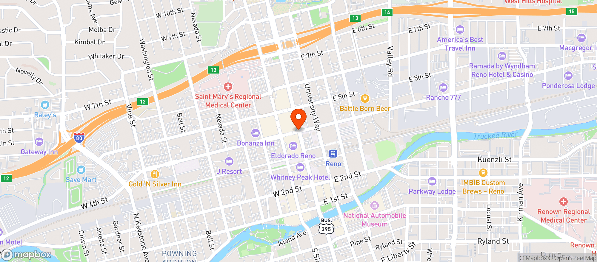 Map showing Eldorado Bbq, Brews And Blues