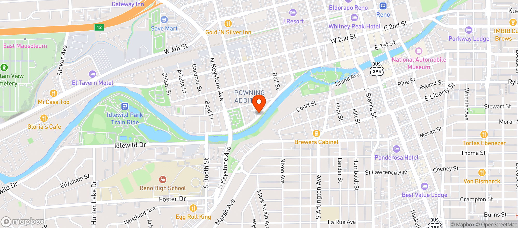 Map showing Beaujolais Bistro