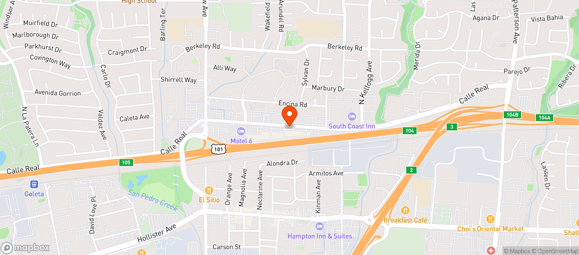 Map showing Trader Joes