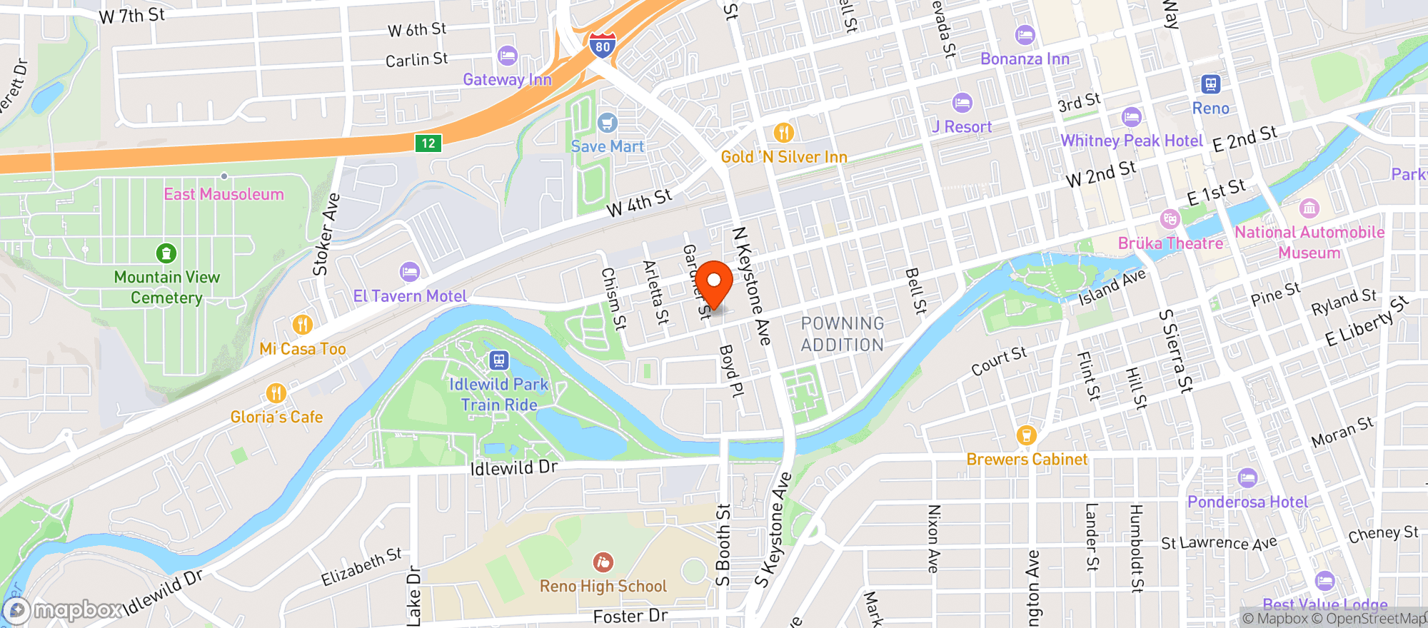 Map showing Haumbody Sanctuary