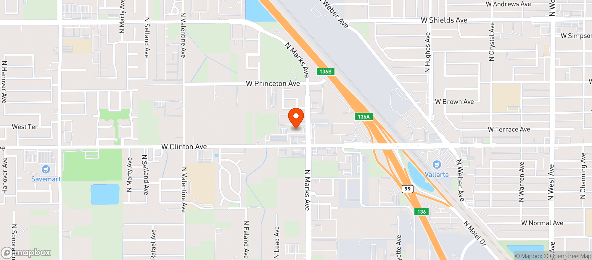 Map showing Fivestar Depot