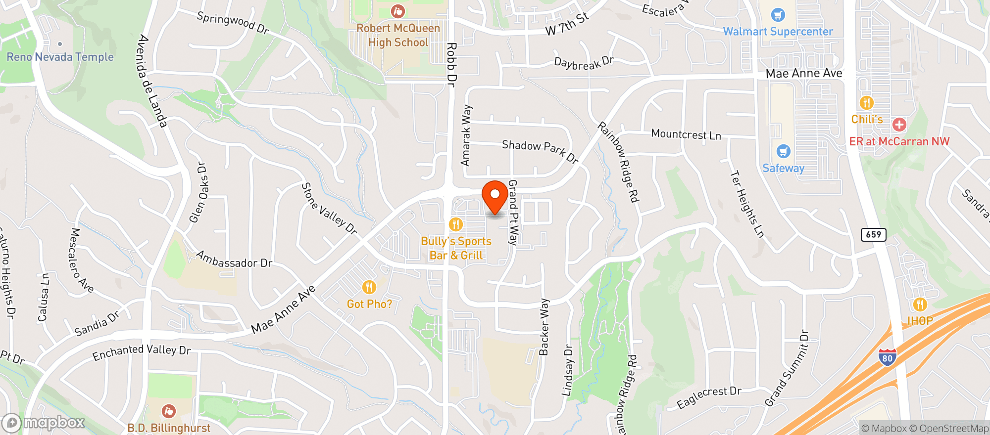 Map showing Raleys
