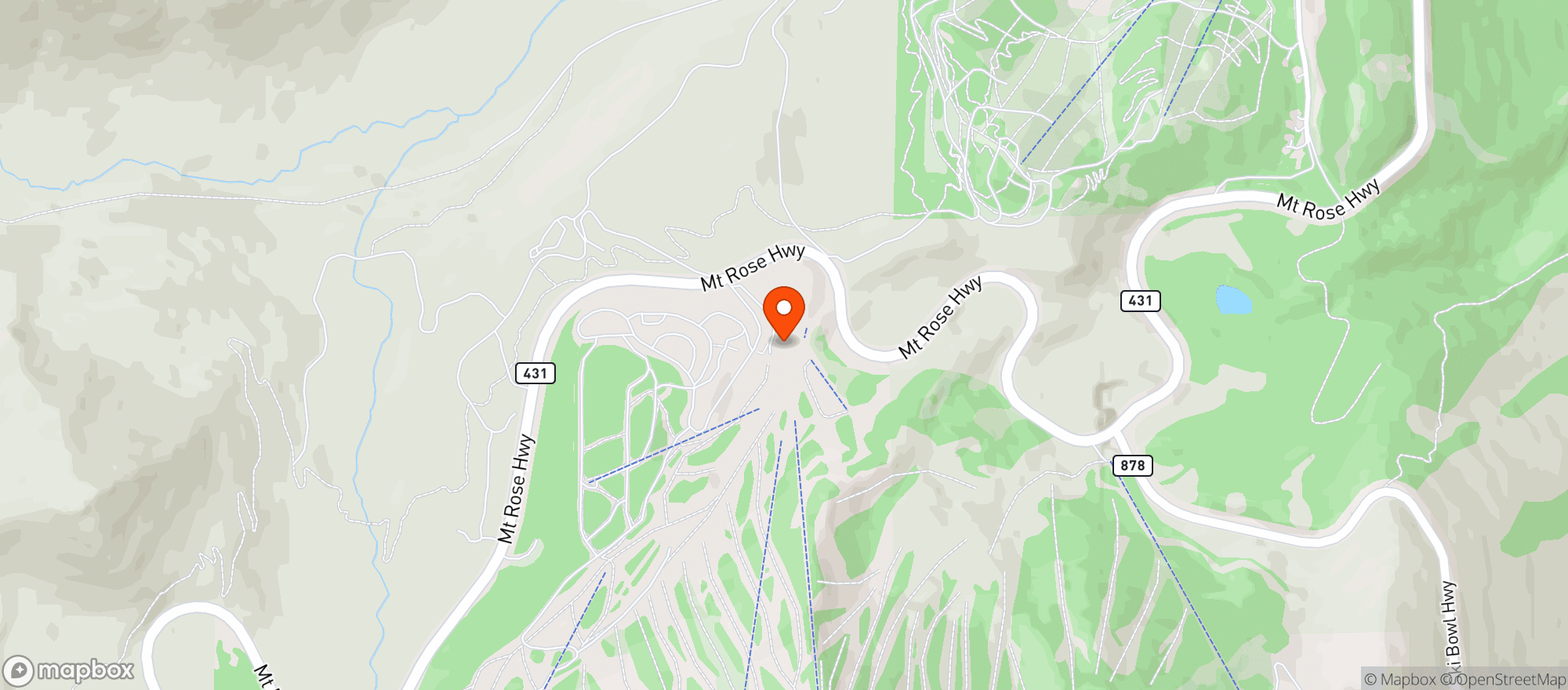 Map showing Timbers Bar At Mount Rose