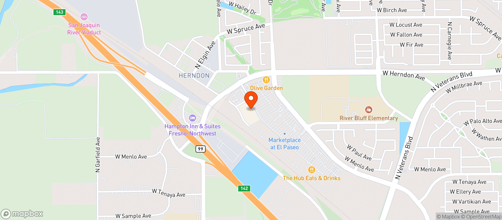 Map showing Target