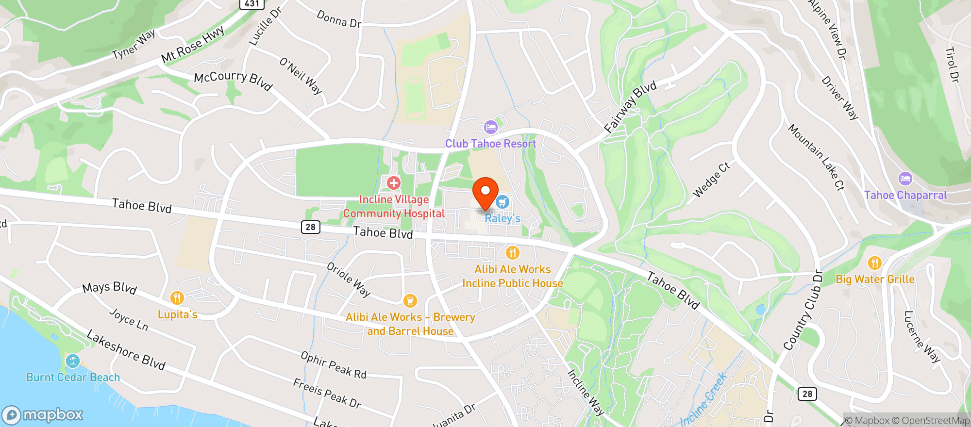 Map showing RALEYS