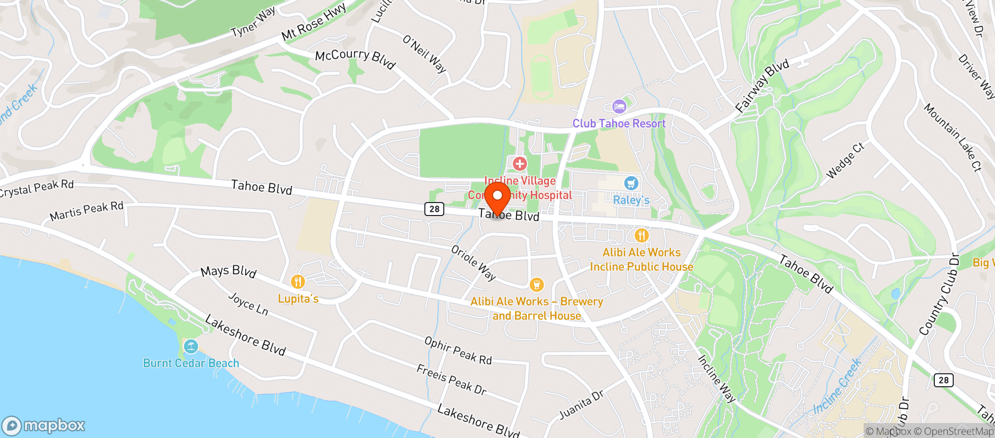 Map showing Natural Grocers by Vitamin Cottage - Natural Grocers by VC_Incline Village-NV (IV) - 00100026437