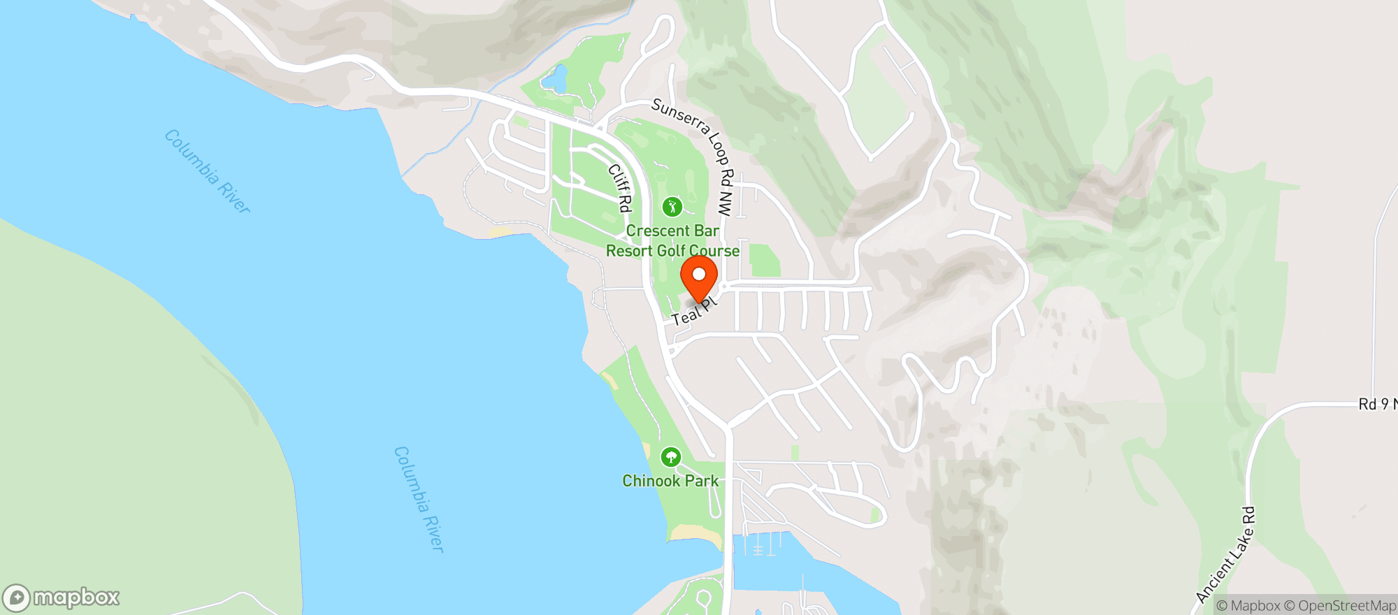Map showing Rivers Edge Convenience