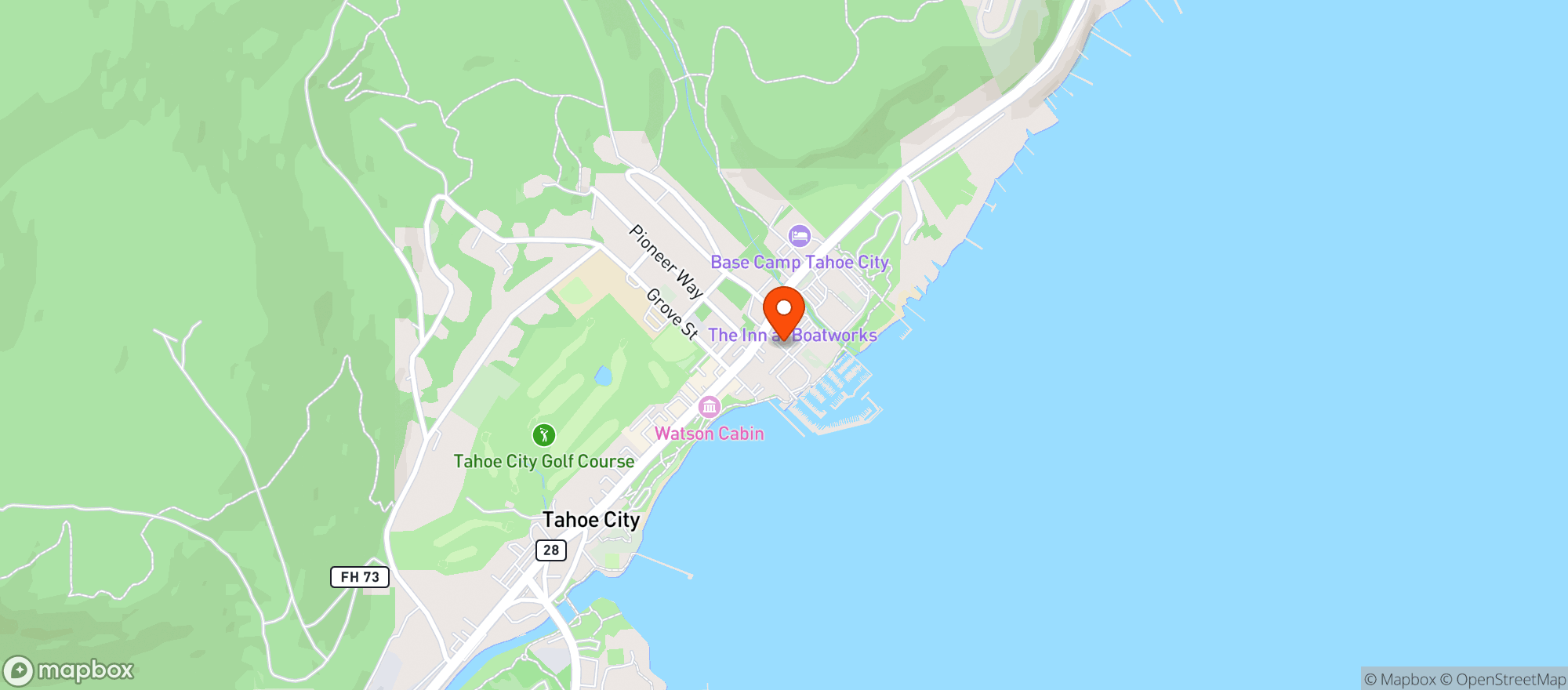 Map showing Tahoe Wine Collective - Tahoe City