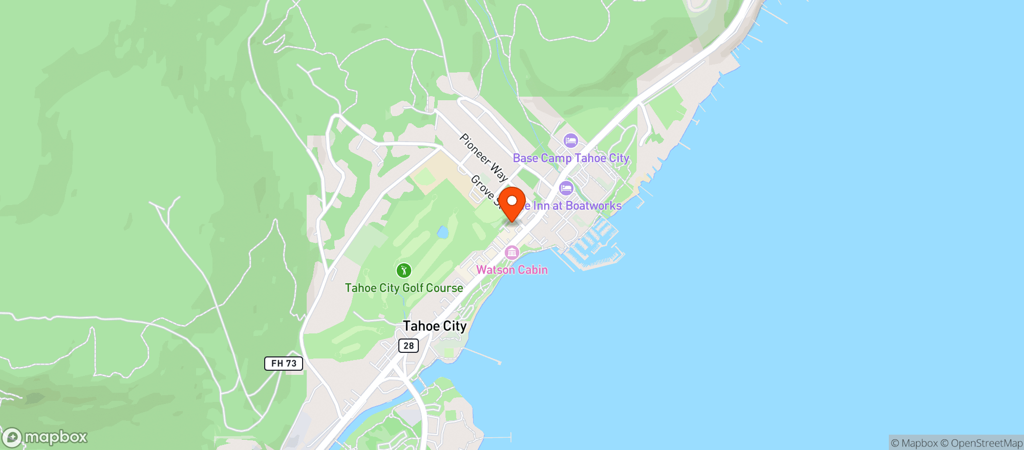 Map showing Fat Cat Deli & Cafe