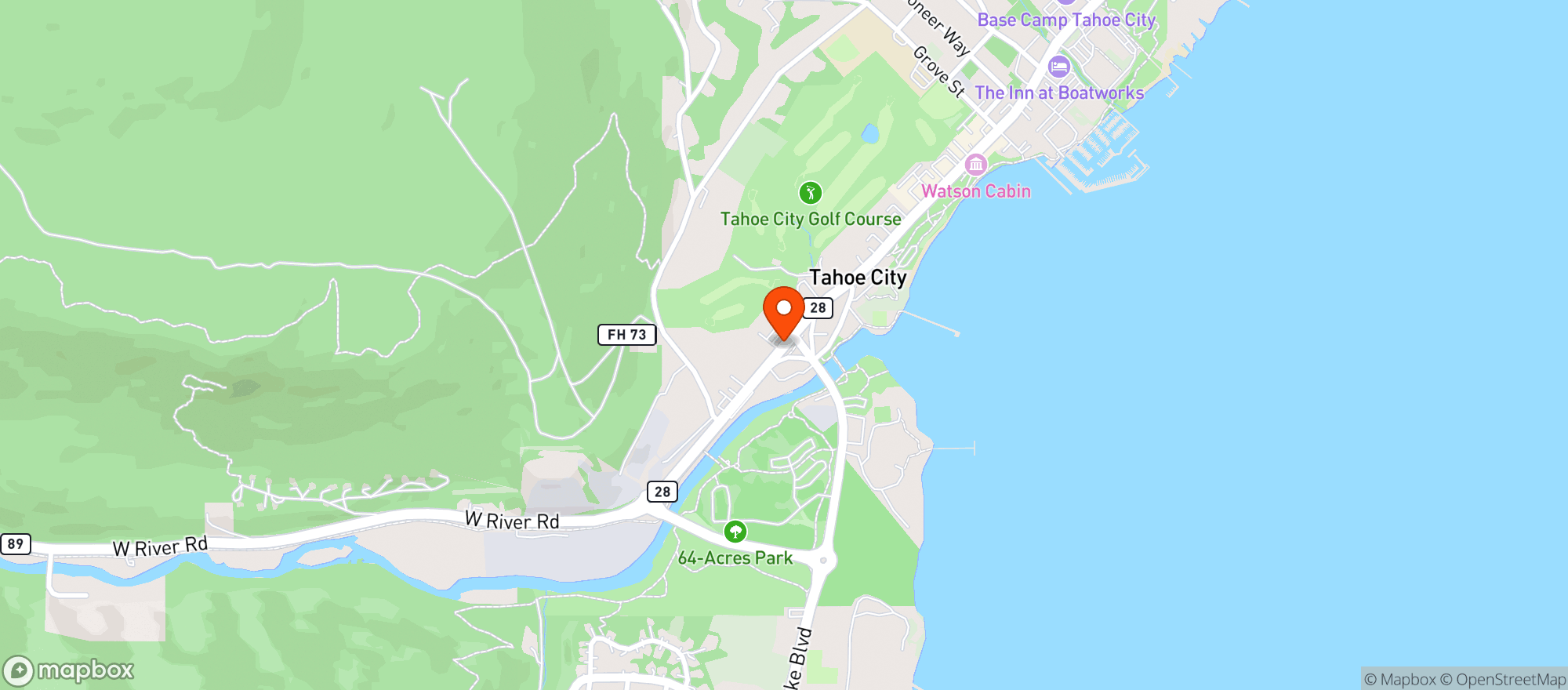 Map showing Safeway Store
