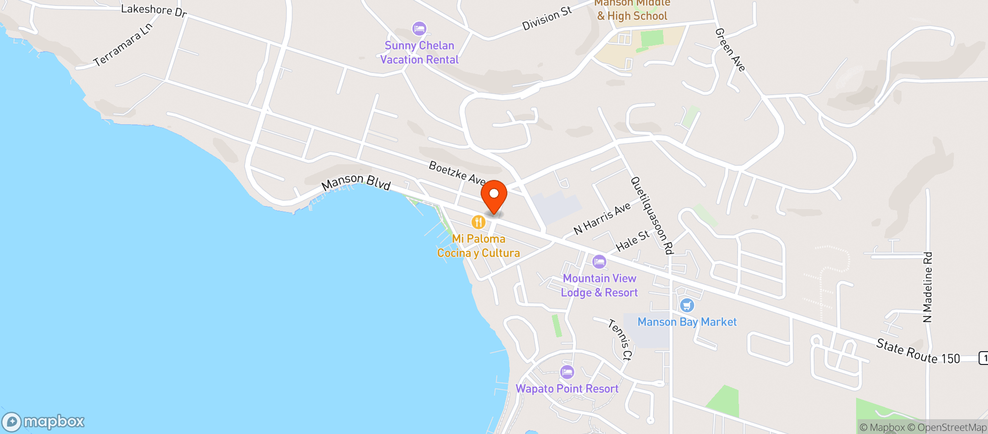 Map showing Vonhart Goods Bakery And Deli - Manson