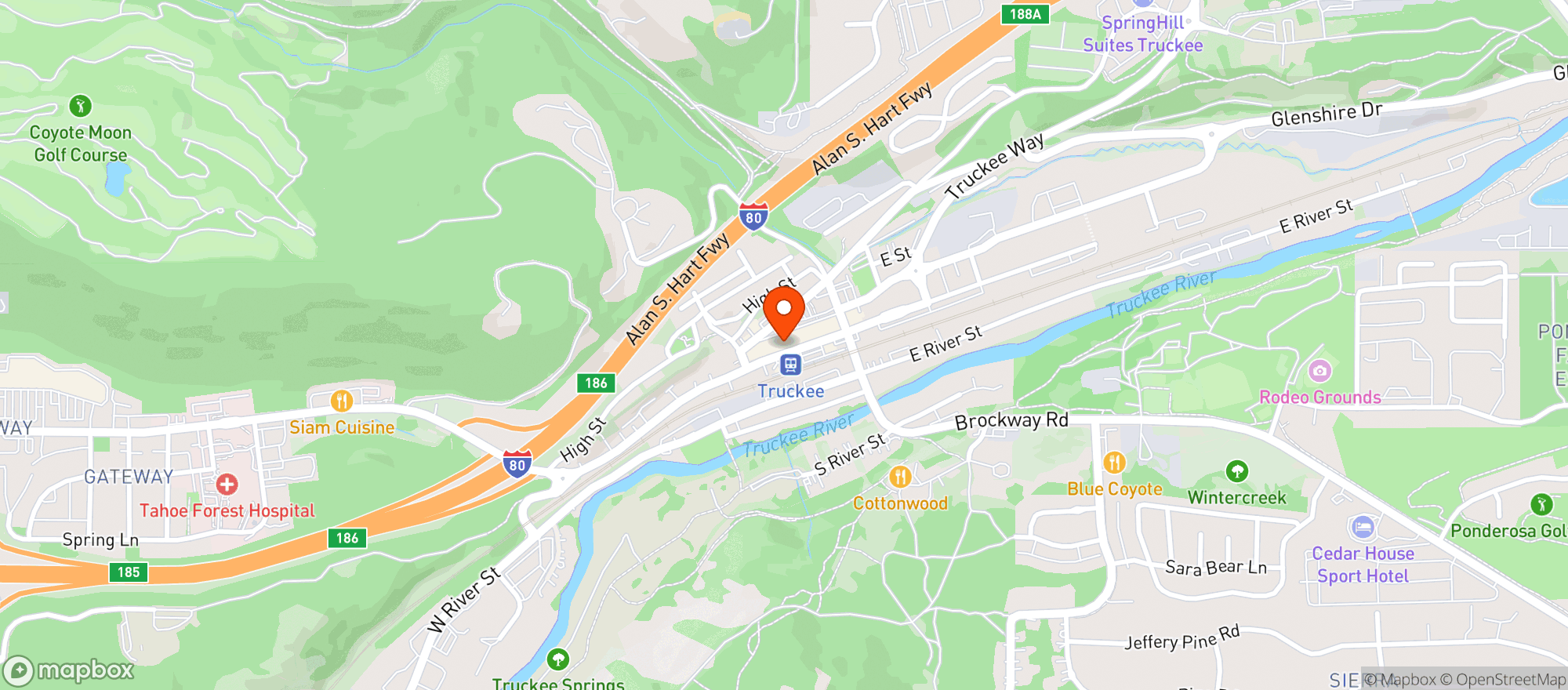 Map showing Bespoke + Atelier