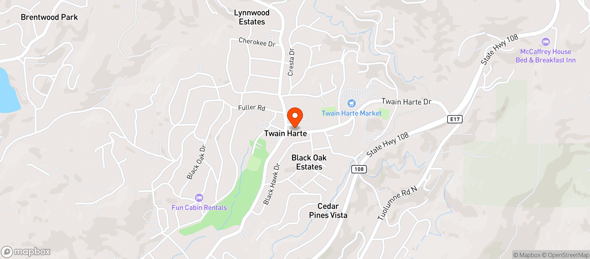 Map showing The Eproson House
