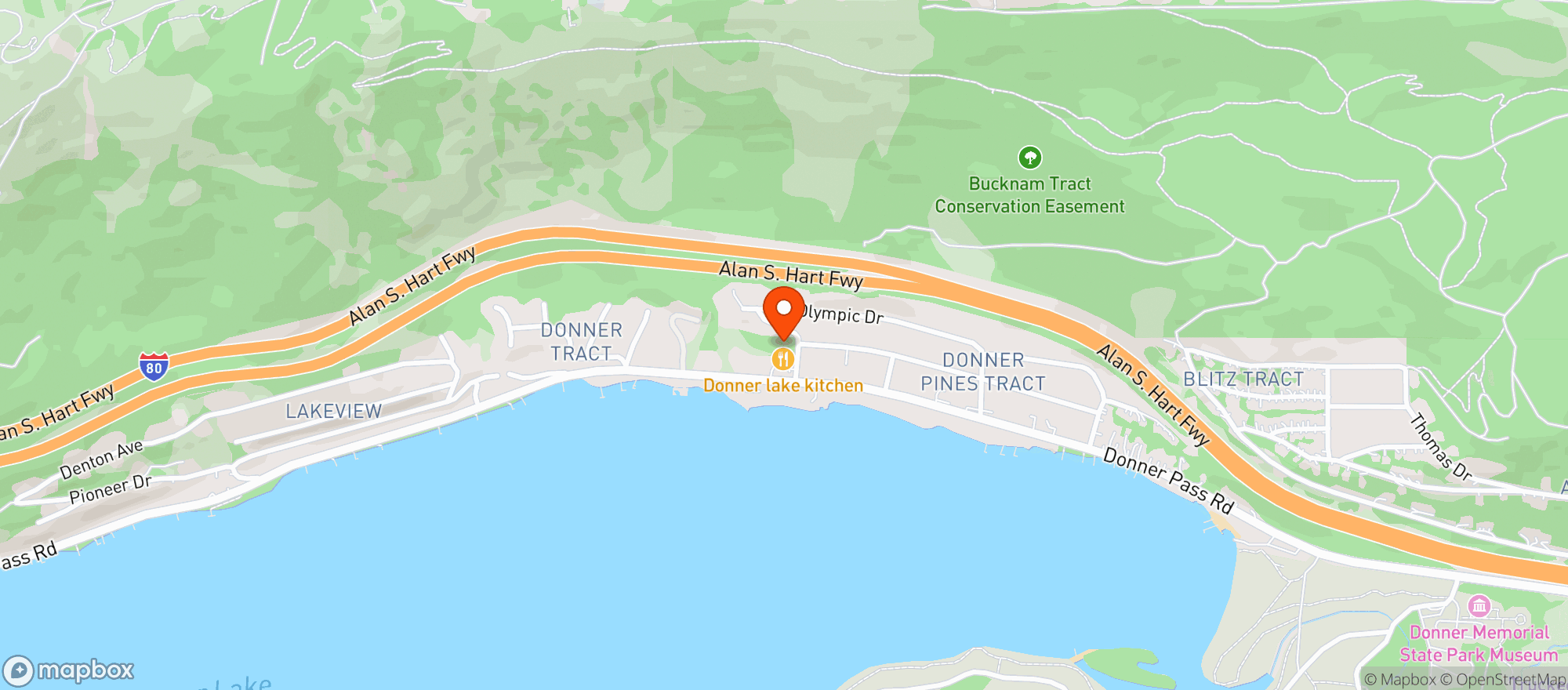 Map showing Sticks Market - Truckee