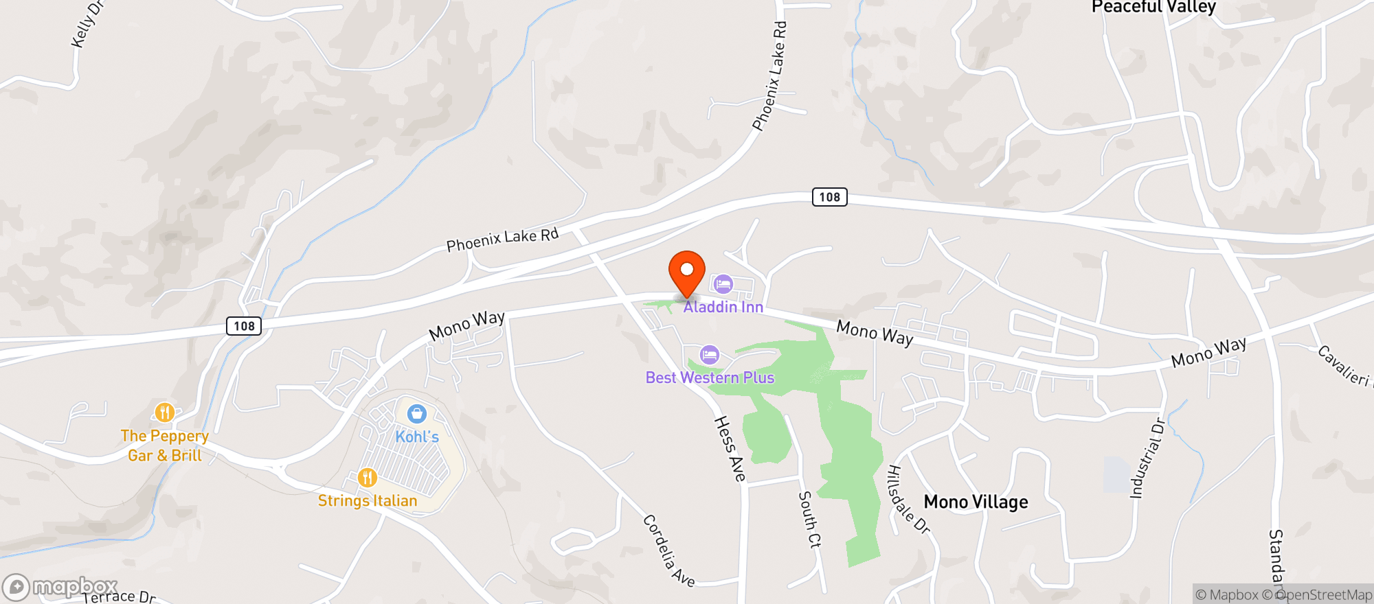 Map showing Liquor junction