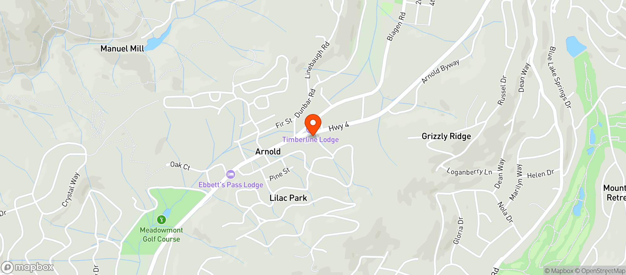 Map showing El Vaquero Restaurant