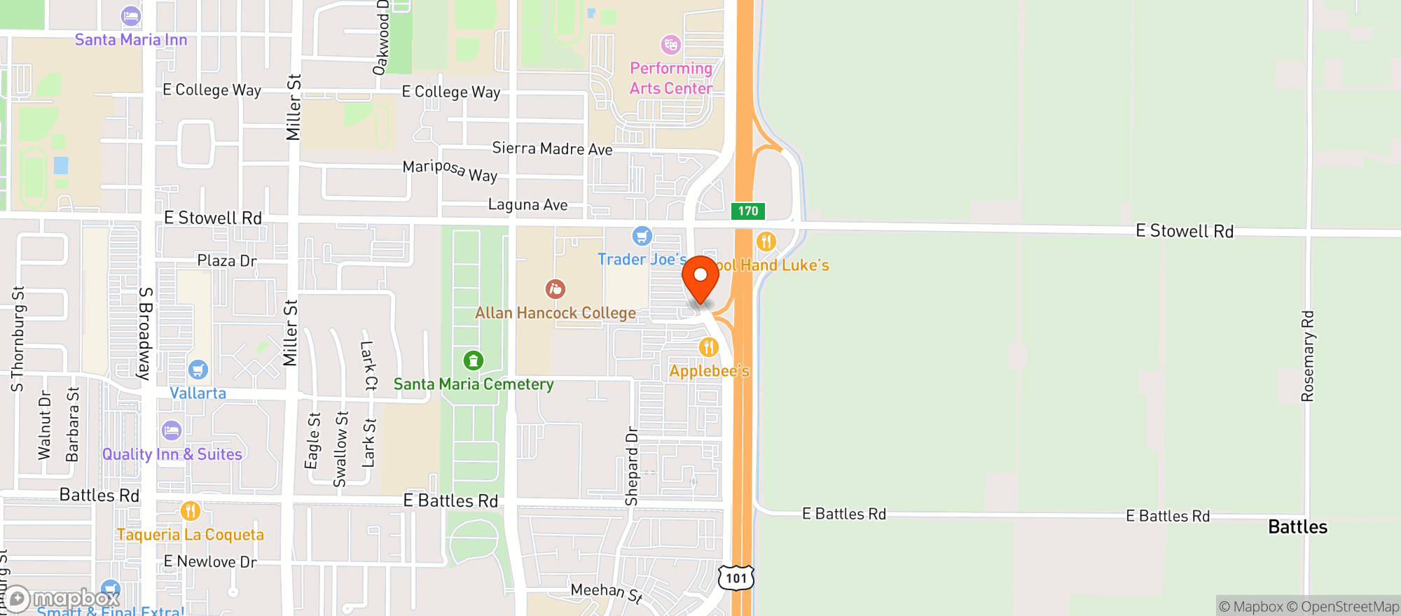 Map showing BEVMO!